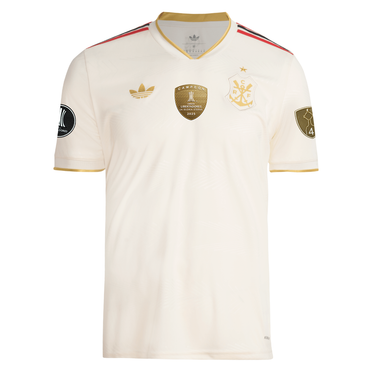 Camisa Adidas Flamengo III 2025 Patch Tetra Campeão